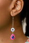 Colorblock Canvas - Multi Earrings Paparazzi Accessories