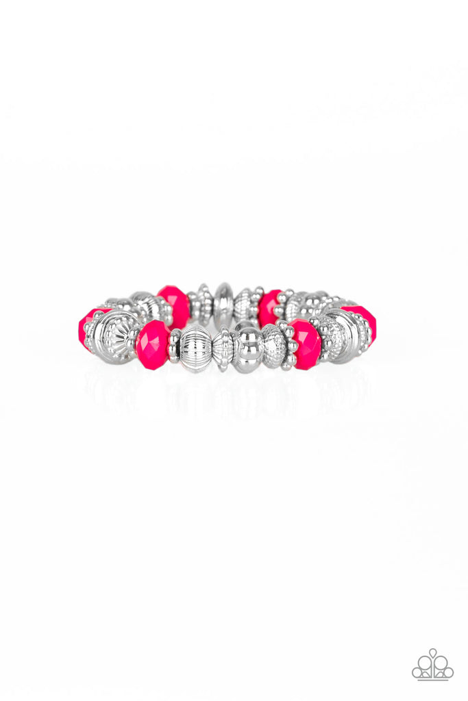Live Life To The COLOR-fullest - Pink Bracelet-Paparazzi Accessories
