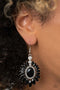 Big Time Twinkle – Black Earrings-Paparazzi Accessories