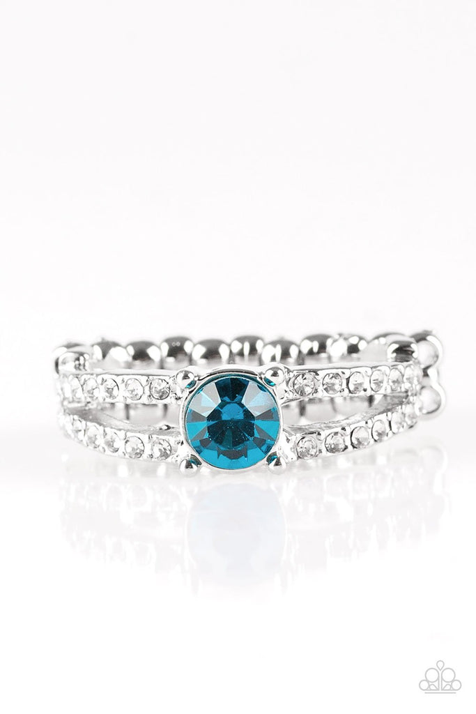 Dream Sparkle Ring-Blue Rhinestones - Paparazzi Accessories