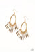 My FLAIR Lady - Gold Earring-Paparazzi Accessories