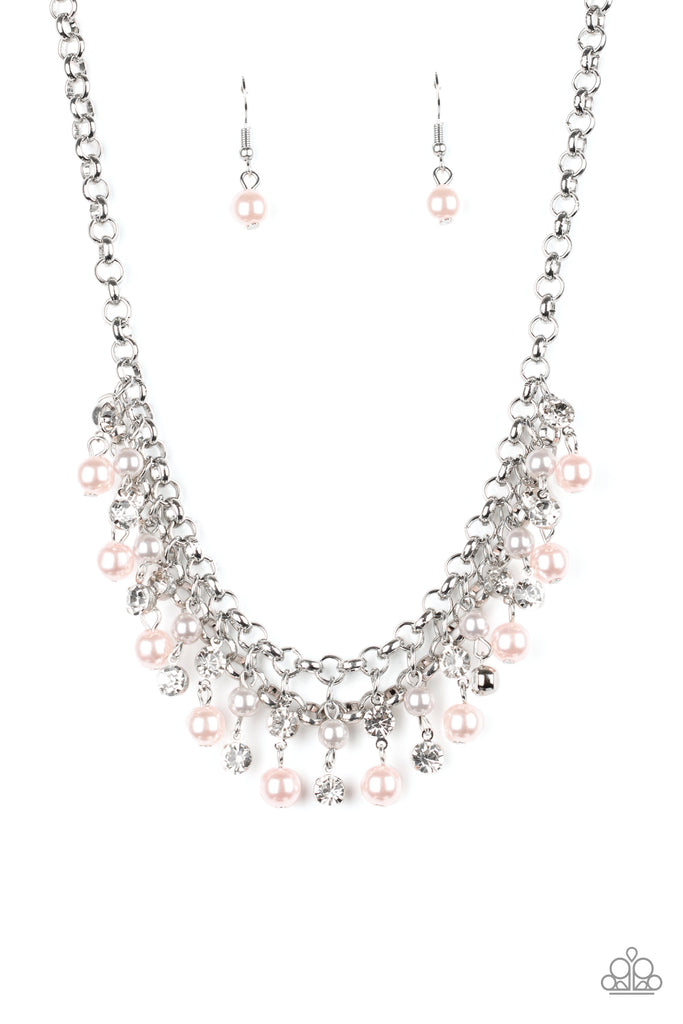 You May Kiss the Bride - Multi (Pink) Pearl Necklace Paparazzi