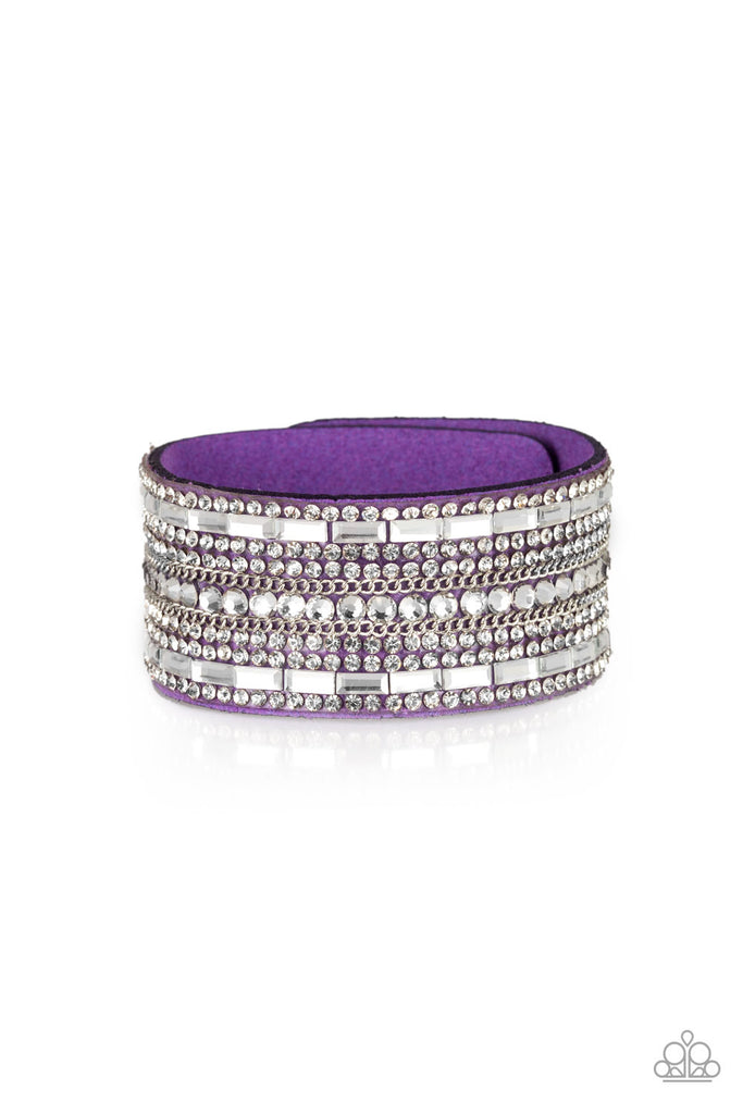 Rebel Radiance Snap Bracelet - Purple- Paparazzi Accessories
