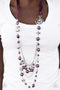 All The Trimmings - Purple Necklace-Paparazzi Accessories