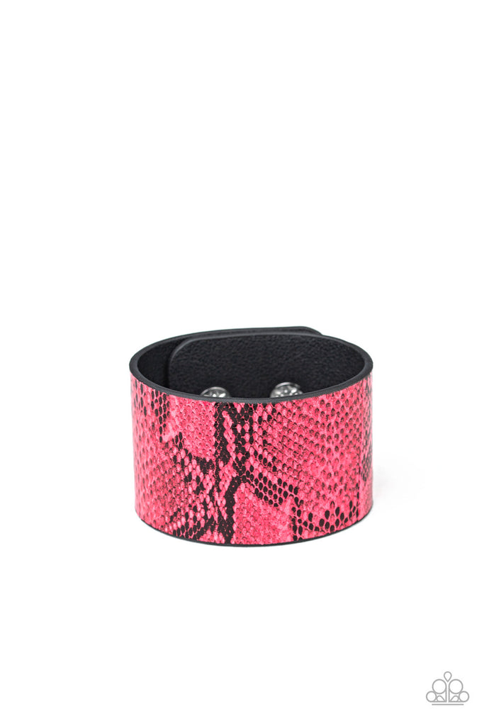 It's a Jungle Out There - Pink Snap Bracelet Paparazzi 