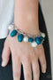 Love Doves - Blue Bracelet- Paparazzi Accessories