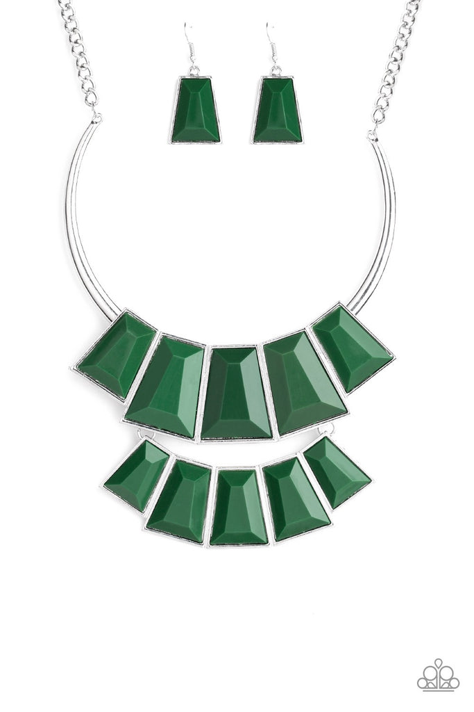 Lions, TIGRESS, and Bears - Green Necklace Paparazzi 