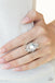 Icy Icon - White (Silver) Ring- Paparazzi Accessories