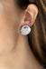 Double-Take Twinkle - White (Silver) Earrings Paparazzi