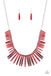 Out of My Element - Red  Necklace Paparazzi 
