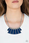Glamour Goddess - Blue Necklace-Paparazzi Accessories
