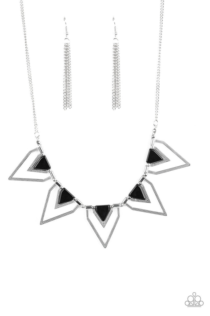 The Pack Leader - Black & Silver Necklace Paparazzi