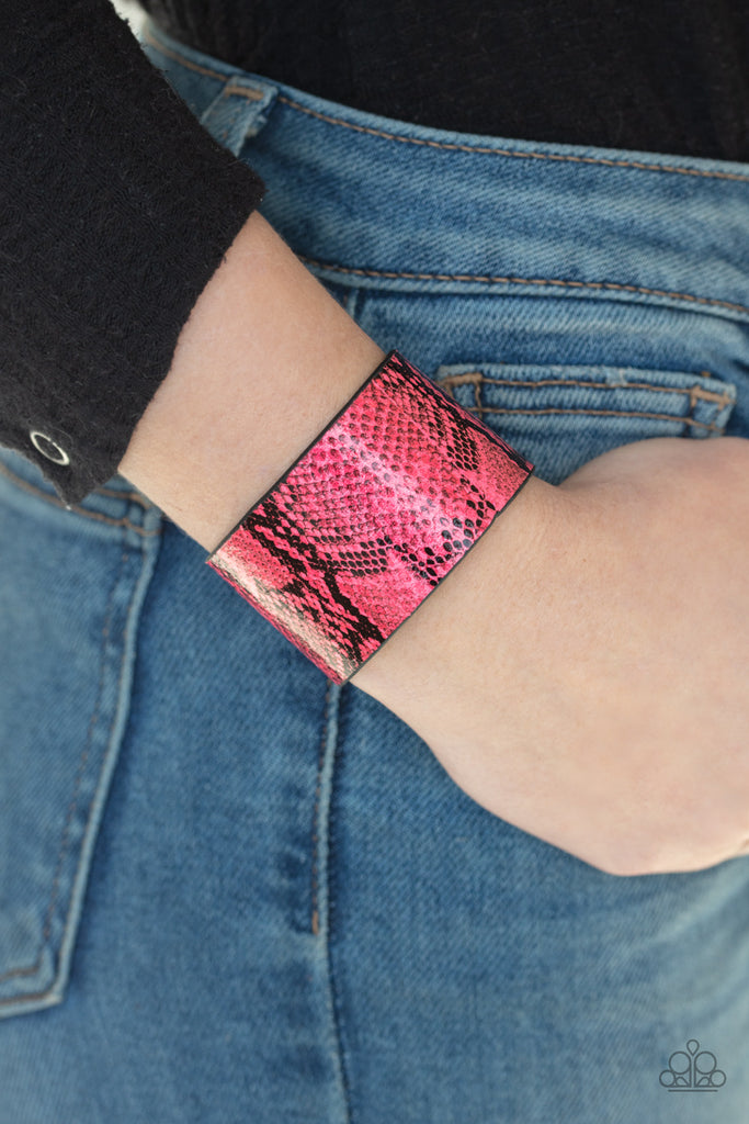 It's a Jungle Out There - Pink Snap Bracelet Paparazzi 