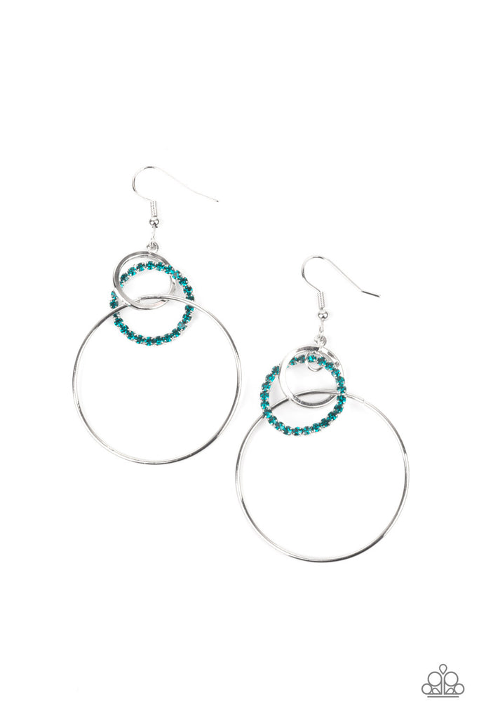 In An Orderly Fashion - Blue Earring Paparazzi Accessories