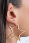 All Star Attitude - Gold Earrings Paparazzi Accessories