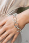 The Universe Revolves Around Me - White (Silver) Bracelet Paparazzi Accessories