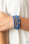 Layered Luster - Blue Bracelet-Paparazzi Accessories