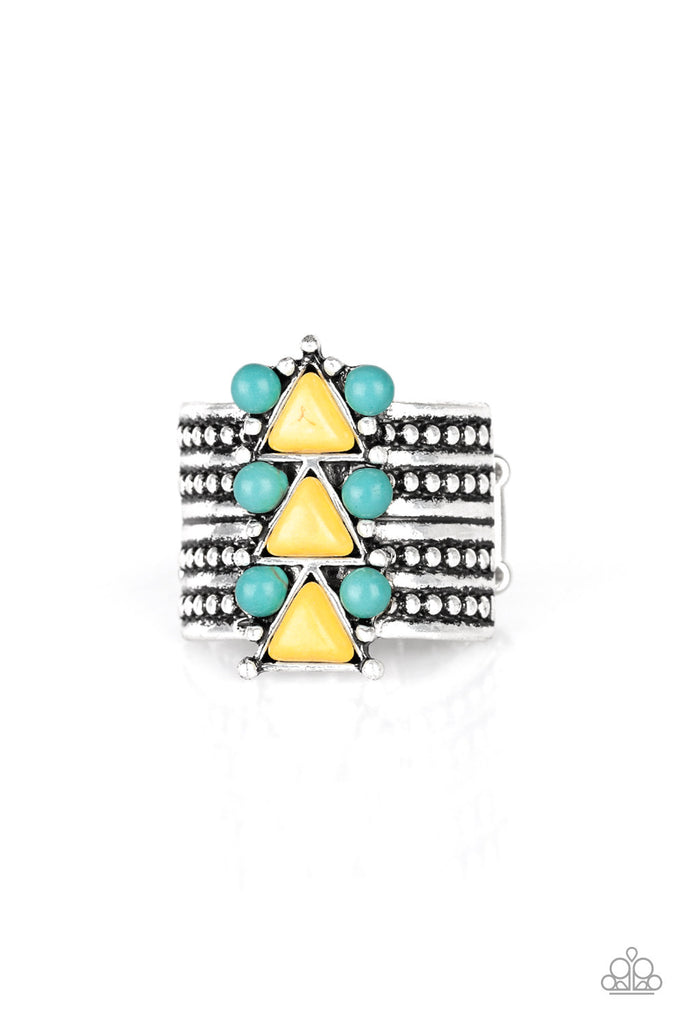 Point Me To Phoenix Ring - Yellow-Paparazzi Accessories