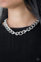 Heavyweight Champion - Silver Necklace-Paparazzi Accessories