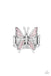 Blinged Out Butterfly - Pink Ring Paparazzi