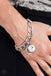 Unyielding Roar - White (Silver) Bracelet Paparazzi 