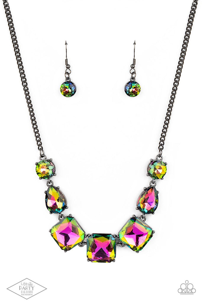 Unfiltered Confidence - Multi (Oil Spill)Necklace Paparazzi Accessories