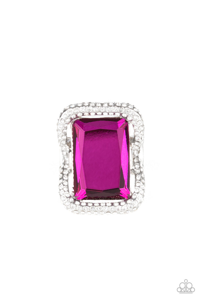 Deluxe Decadence - Pink Ring- Paparazzi Accessories