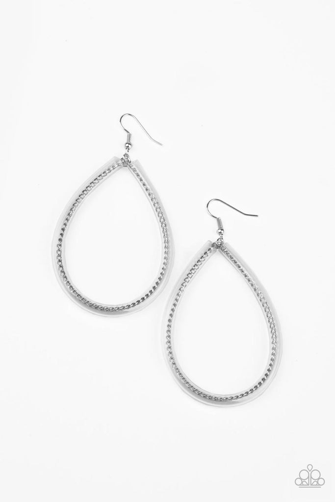Just ENCASE You Missed It - Silver Earring Paparazzi
