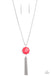 Prismatically Polygon - Pink Necklace-Paparazzi Accessories