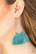 Tassel Treat - Blue Tassel Earring- Paparazzi Accessories