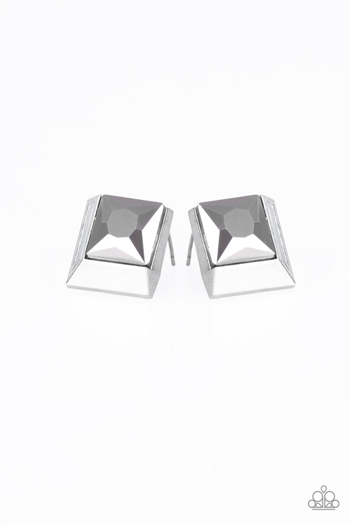 Stellar Square - Silver Earrings Paparazzi