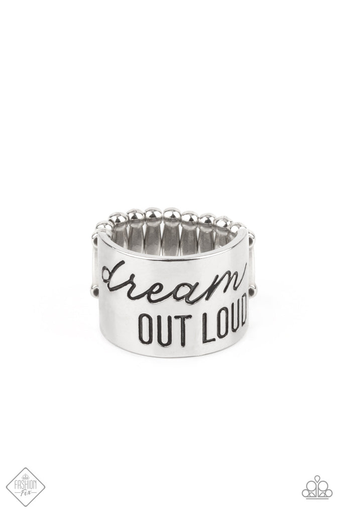 Dream Louder Silver Ring Paparazzi 