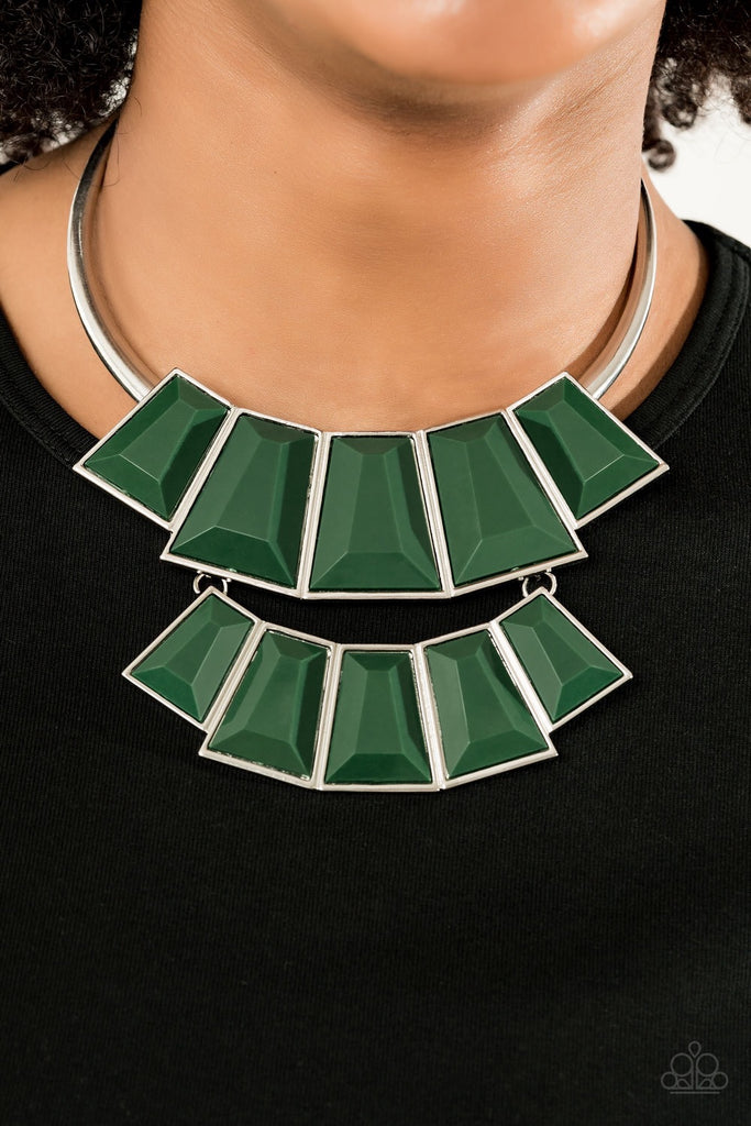 Lions, TIGRESS, and Bears - Green Necklace Paparazzi