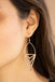 Proceed With Caution - Gold Earrings-Paparazzi Accessories