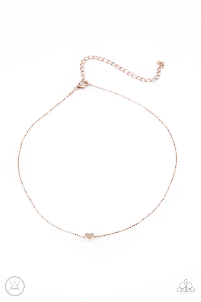  Humble Heart - Rose Gold Necklace Paparazzi 